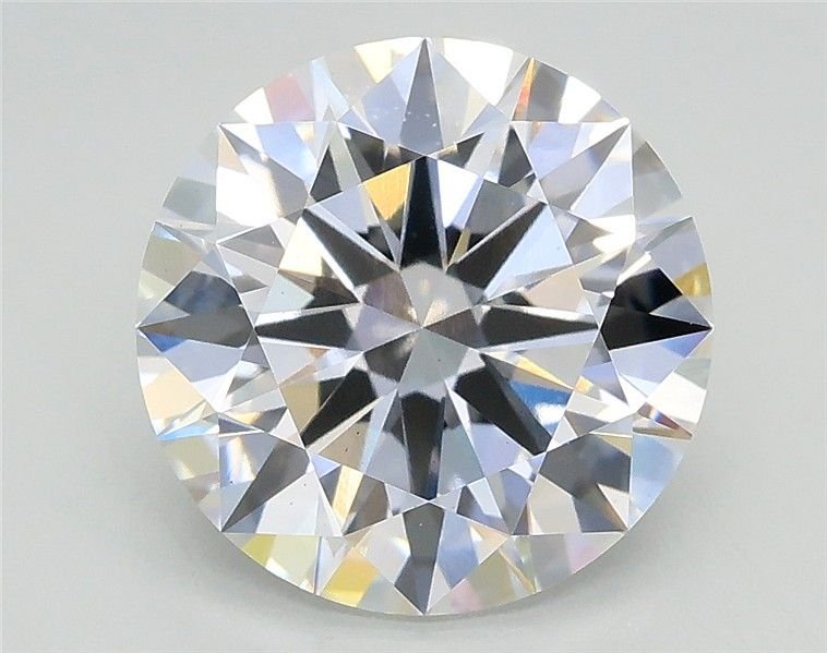 3.07ct D VS2 Rare Carat Ideal Cut Round Lab Grown Diamond