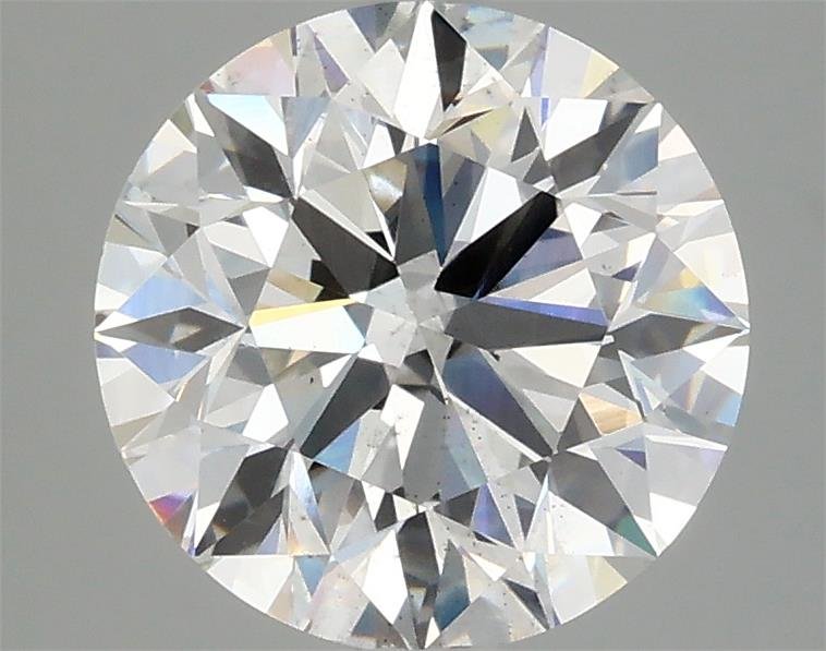 2.96ct E SI1 Excellent Cut Round Lab Grown Diamond