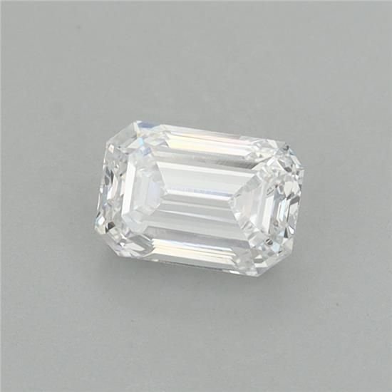 0.68ct D VVS2 Very Good Cut Emerald Lab Grown Diamond