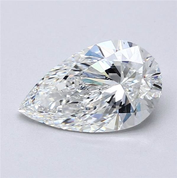 2.50ct F SI1 Rare Carat Ideal Cut Pear Diamond