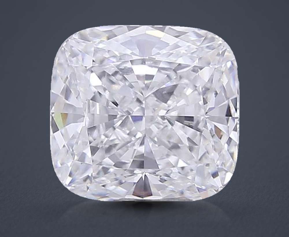 6.53 Carat Cushion Lab Diamond
