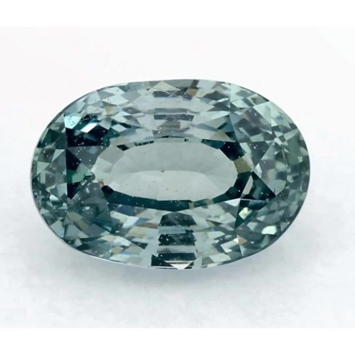2.64 Carat Green Oval Sapphire