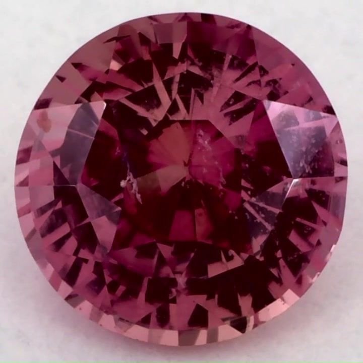 2.78 Carat Dark Pink Round Sapphire