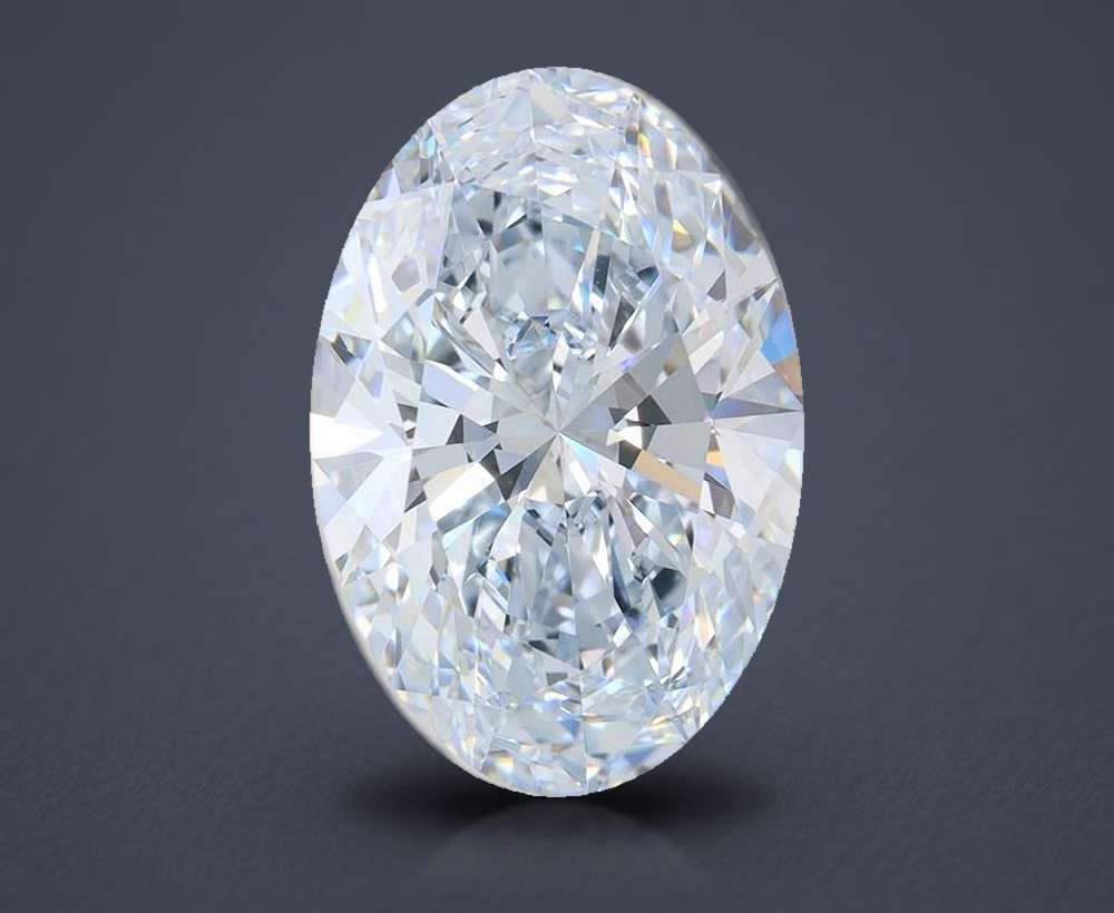 7.03 Carat Oval Lab Diamond