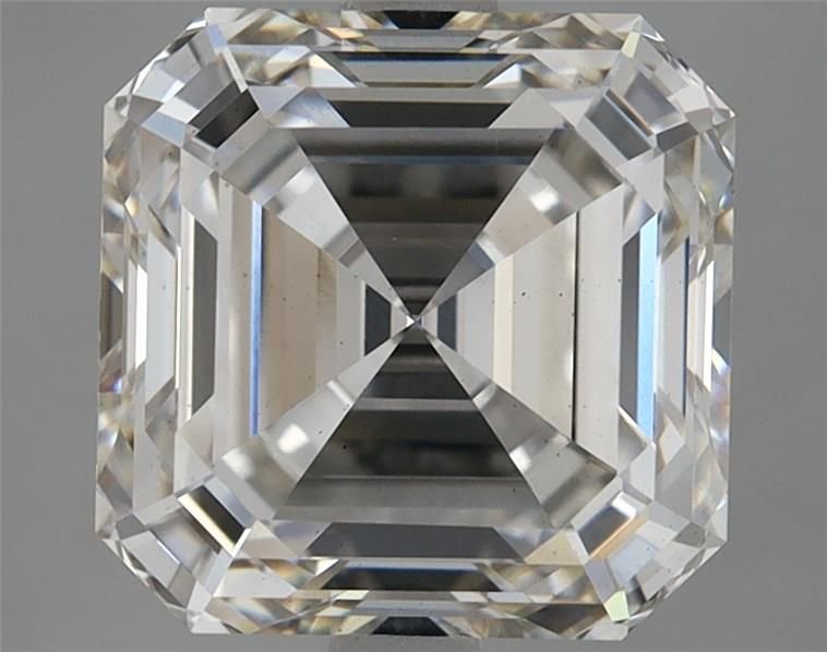 4.26ct H VS2 Rare Carat Ideal Cut Asscher Lab Grown Diamond