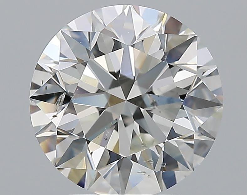 3.05ct H SI2 Rare Carat Ideal Cut Round Diamond
