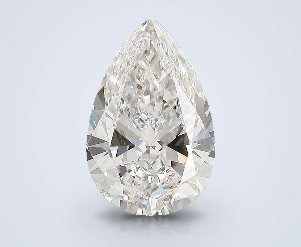 5.00 Carat Pear Lab Diamond