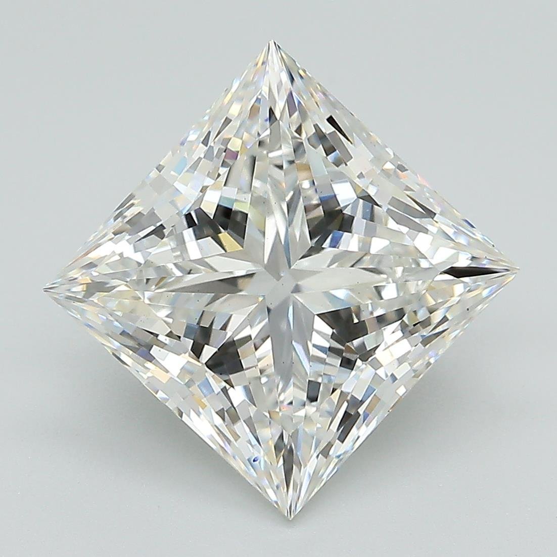 5.05ct G VS2 Rare Carat Ideal Cut Princess Lab Grown Diamond