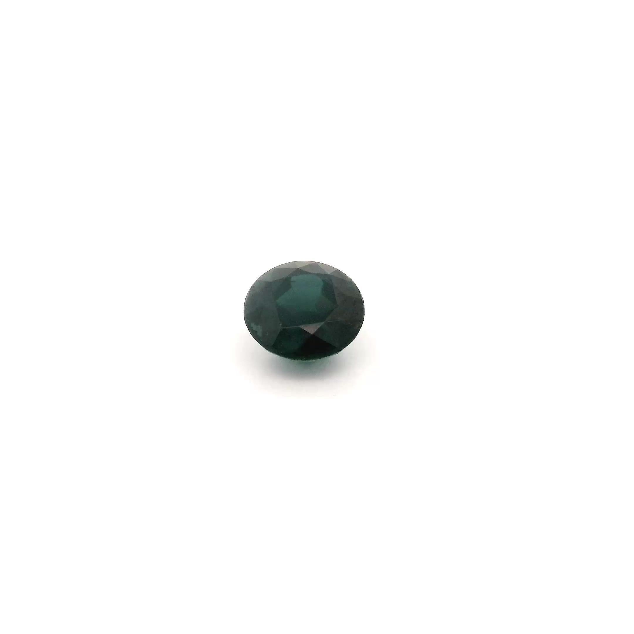 0.57 Carat Deep Blue Round Sapphire