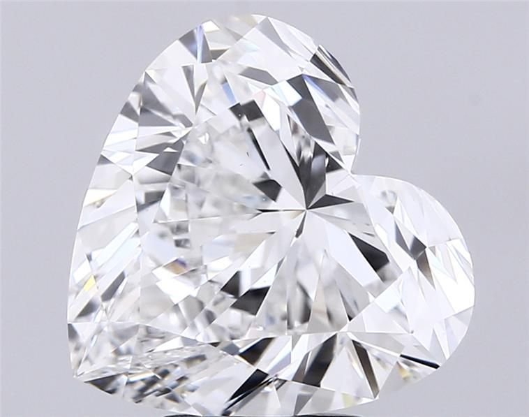 5.53ct E VS1 Rare Carat Ideal Cut Heart Lab Grown Diamond