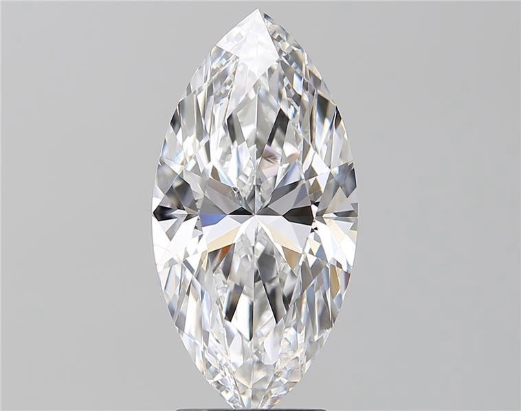 3.20ct D SI1 Rare Carat Ideal Cut Marquise Diamond