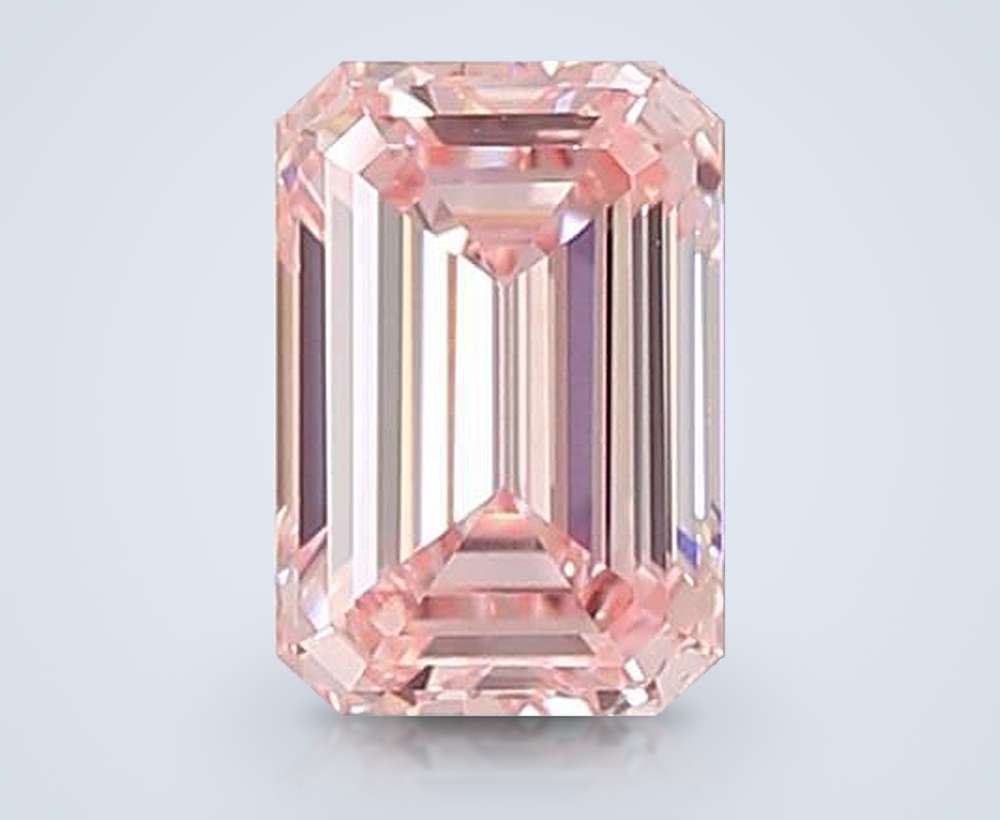 1.57 Ct. Fancy Intense Pink Emerald Lab Diamond