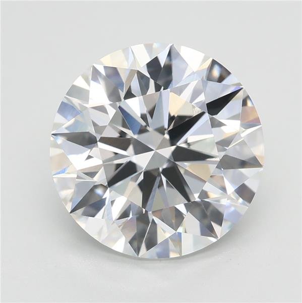 4.04ct F VVS2 Rare Carat Ideal Cut Round Lab Grown Diamond