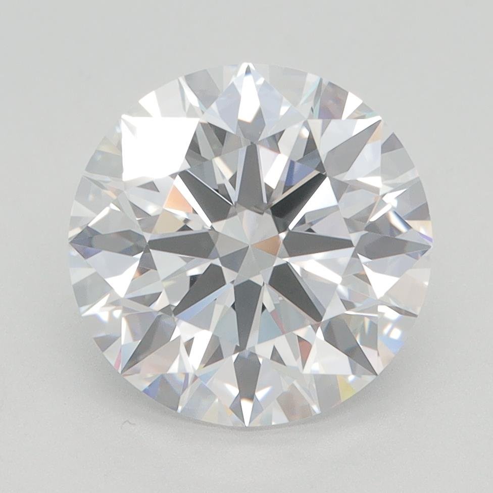 3.27ct D VVS2 Rare Carat Ideal Cut Round Lab Grown Diamond