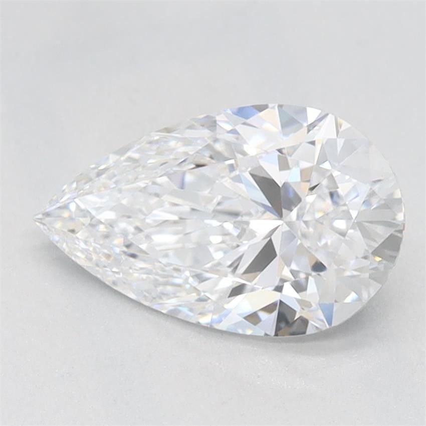 1.11ct D VVS2 Rare Carat Ideal Cut Pear Lab Grown Diamond