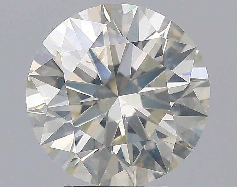 4.01ct K SI2 Rare Carat Ideal Cut Round Diamond