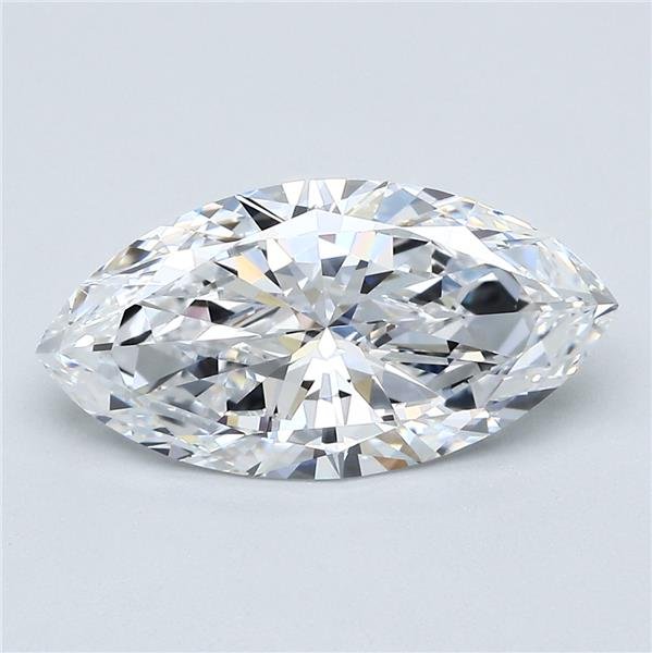 3.01ct D SI1 Rare Carat Ideal Cut Marquise Diamond