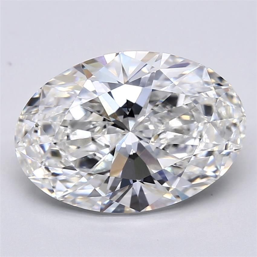 6.39ct F VS1 Rare Carat Ideal Cut Oval Lab Grown Diamond