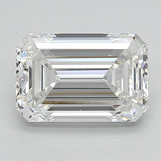1.43ct E VVS2 Rare Carat Ideal Cut Emerald Lab Grown Diamond
