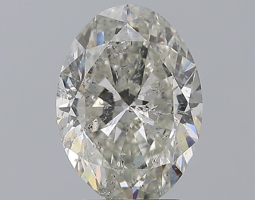 3.36ct H SI2 Rare Carat Ideal Cut Oval Diamond