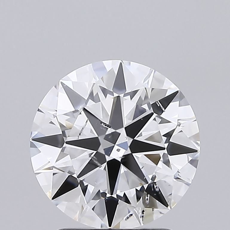 2.09ct E SI2 Rare Carat Ideal Cut Round Lab Grown Diamond