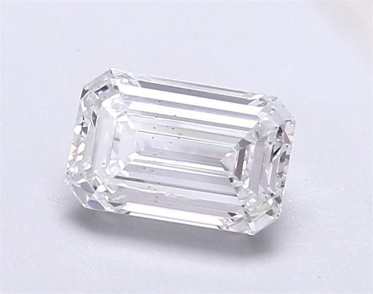 1.54ct E SI1 Rare Carat Ideal Cut Emerald Lab Grown Diamond
