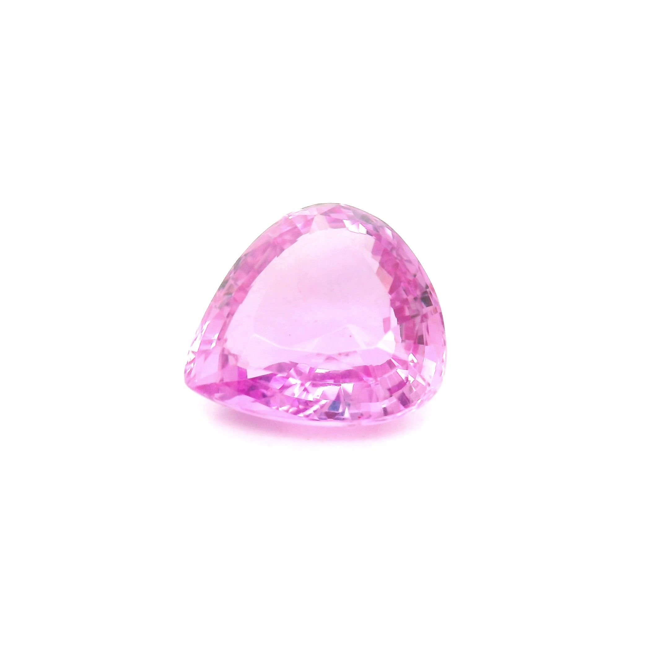 4.08 Carat Pink Pear Sapphire