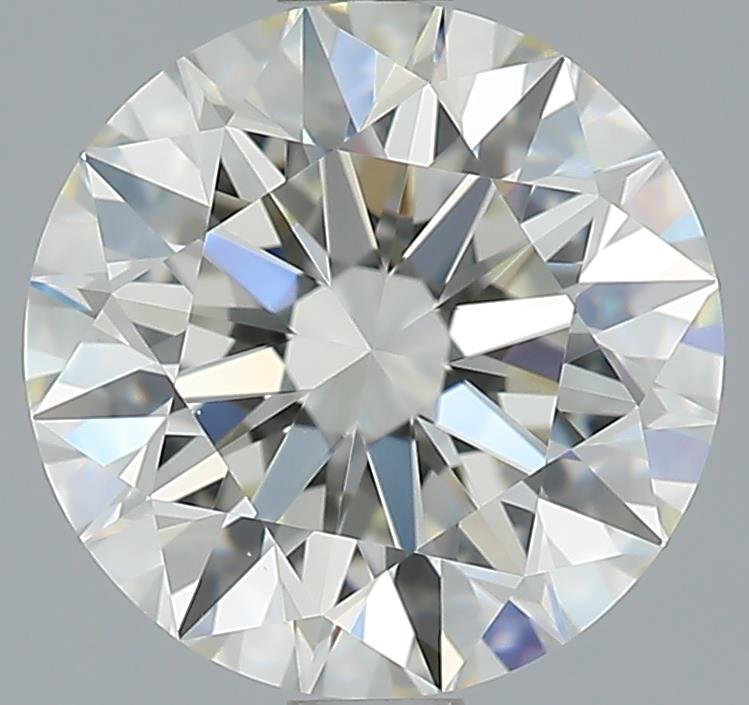 2.11ct K VVS2 Rare Carat Ideal Cut Round Diamond