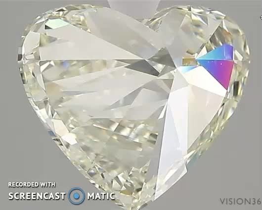 5.03ct K VS1 Rare Carat Ideal Cut Heart Diamond