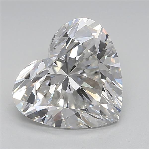 2.78ct G VS2 Rare Carat Ideal Cut Heart Lab Grown Diamond