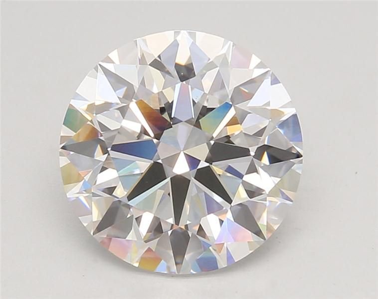 4.06ct F VVS2 Rare Carat Ideal Cut Round Lab Grown Diamond