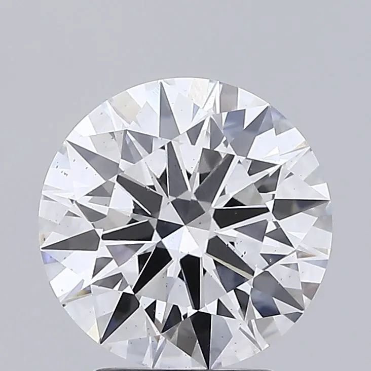 4.05ct F SI2 Rare Carat Ideal Cut Round Lab Grown Diamond