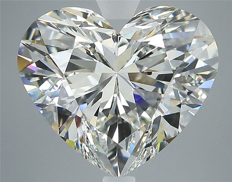 5.08ct K VS2 Rare Carat Ideal Cut Heart Diamond