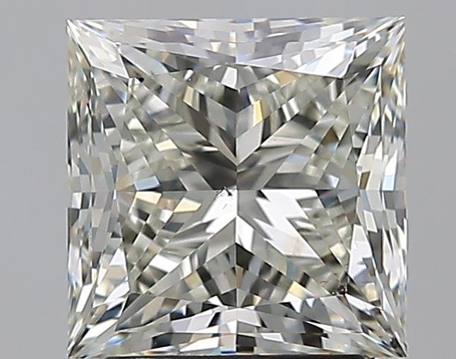 2.51ct K SI1 Rare Carat Ideal Cut Princess Diamond