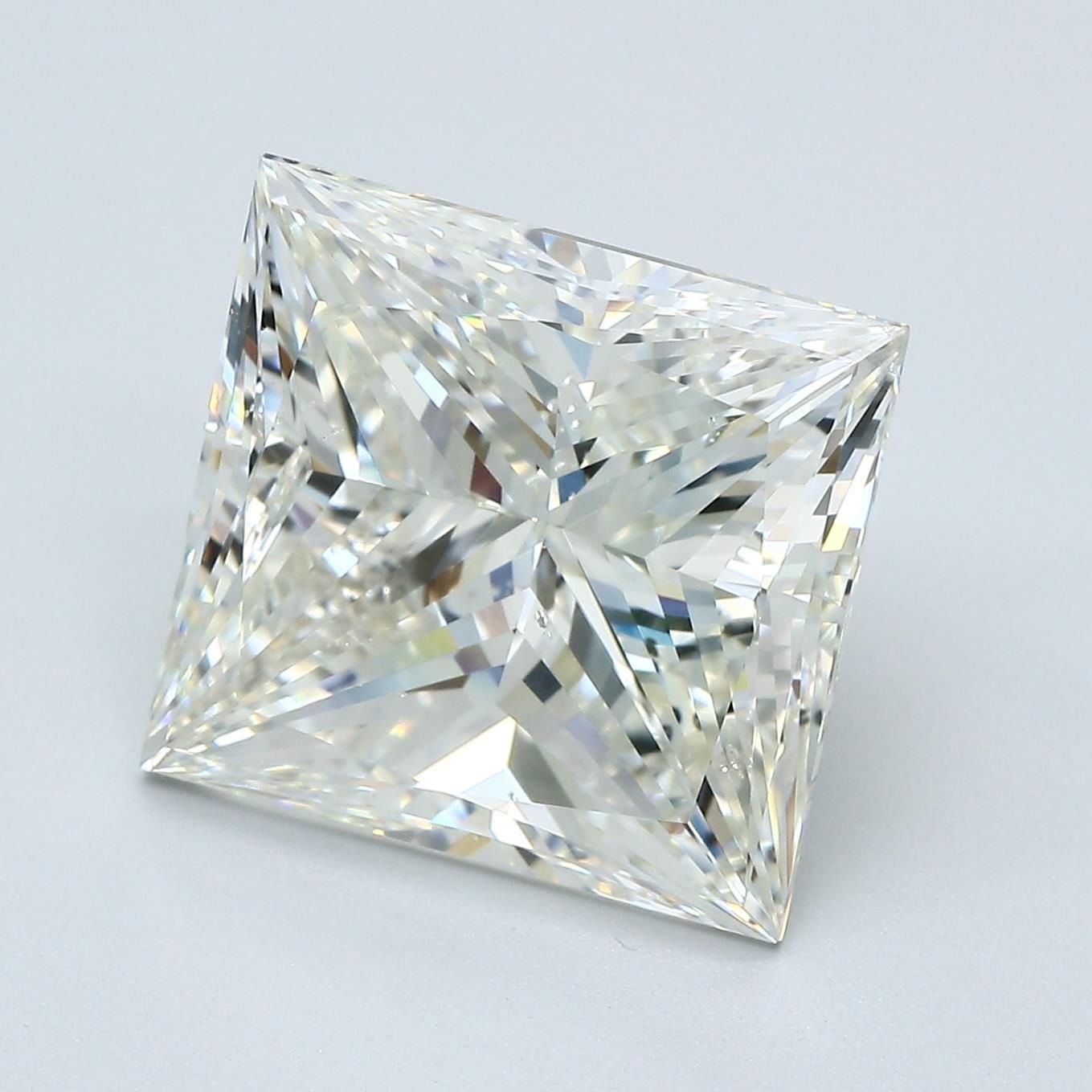 8.72ct J SI1 Very Good Cut Princess Diamond