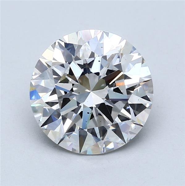 3.15ct E SI1 Rare Carat Ideal Cut Round Lab Grown Diamond