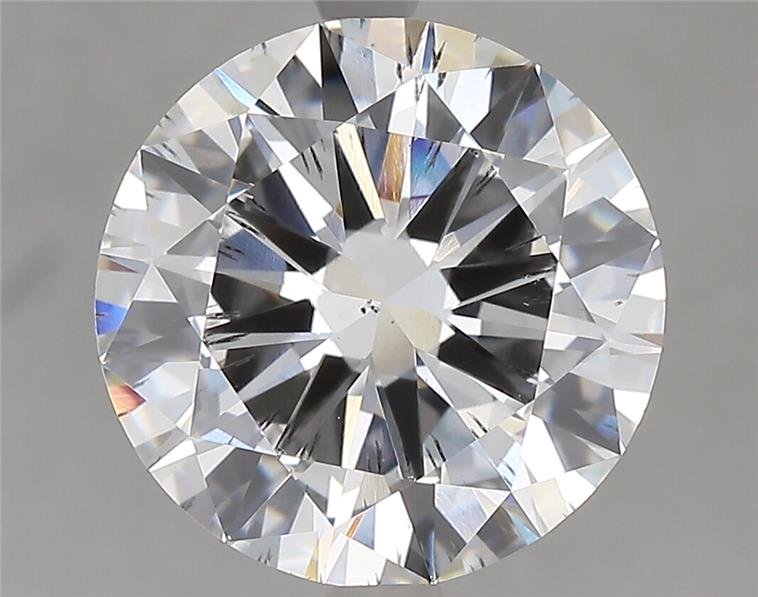 4.02ct F SI2 Very Good Cut Round Lab Grown Diamond