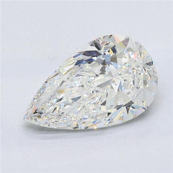 2.01ct F VVS2 Rare Carat Ideal Cut Pear Diamond