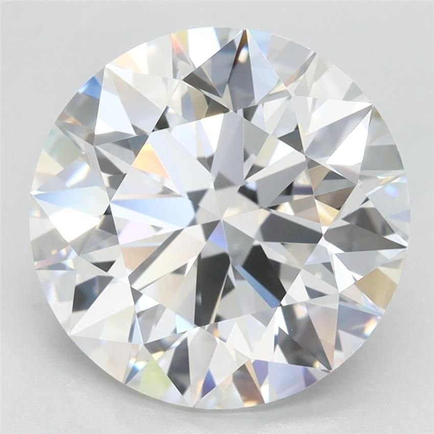 4.42ct F IF Rare Carat Ideal Cut Round Lab Grown Diamond