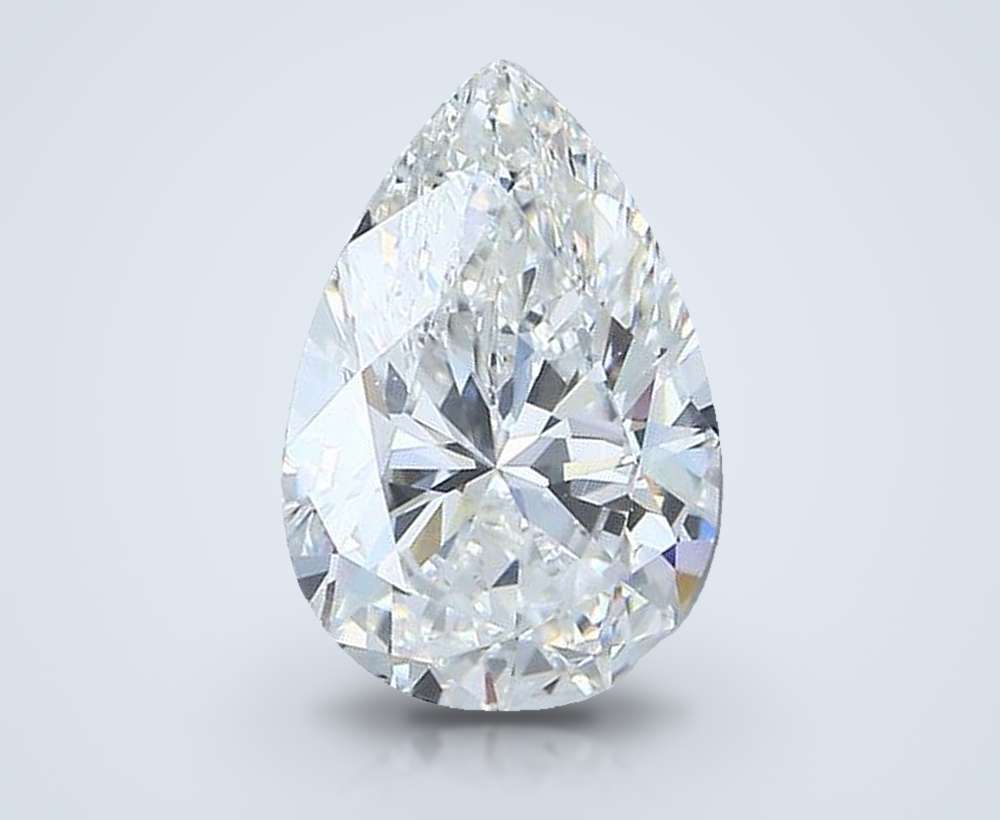 1.70 Carat Pear Natural Diamond