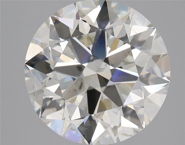 3.70ct J SI2 Rare Carat Ideal Cut Round Diamond