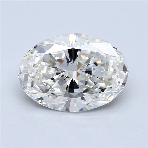 3.01ct H SI1 Rare Carat Ideal Cut Oval Diamond