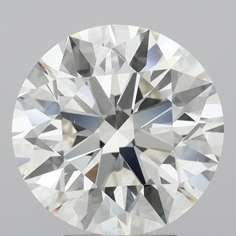 5.01ct J VS2 Rare Carat Ideal Cut Round Diamond
