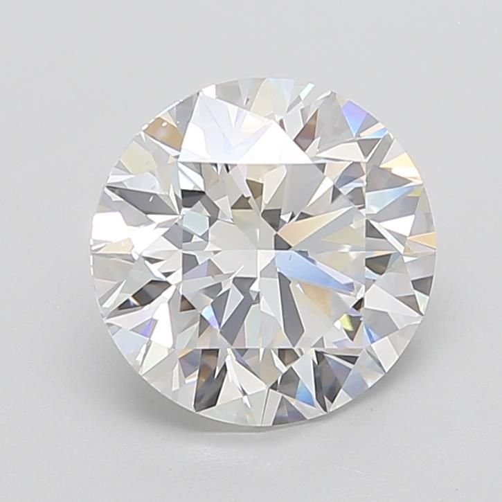 5.14ct E VVS2 Rare Carat Ideal Cut Round Lab Grown Diamond