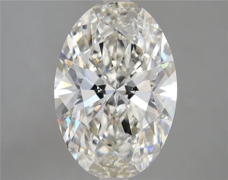 5.09ct H VS2 Rare Carat Ideal Cut Oval Lab Grown Diamond