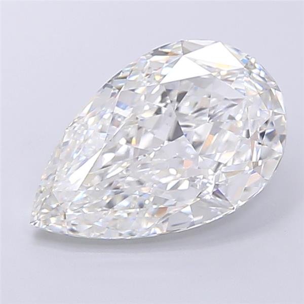 11.99ct F VS1 Rare Carat Ideal Cut Pear Lab Grown Diamond