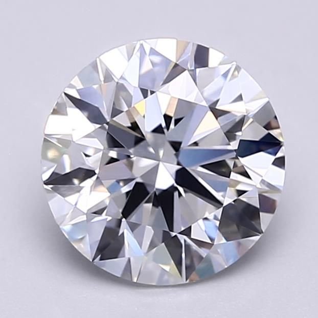 2.72ct E VVS2 Rare Carat Ideal Cut Round Lab Grown Diamond