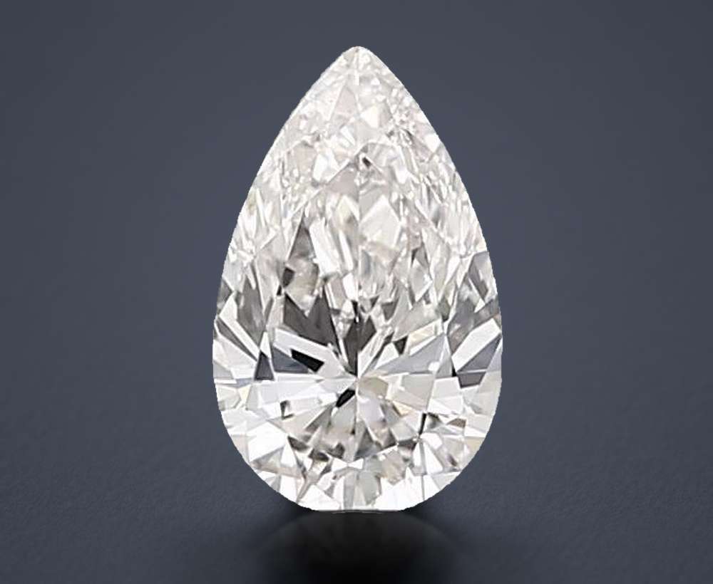 0.58 Carat Pear Lab Diamond