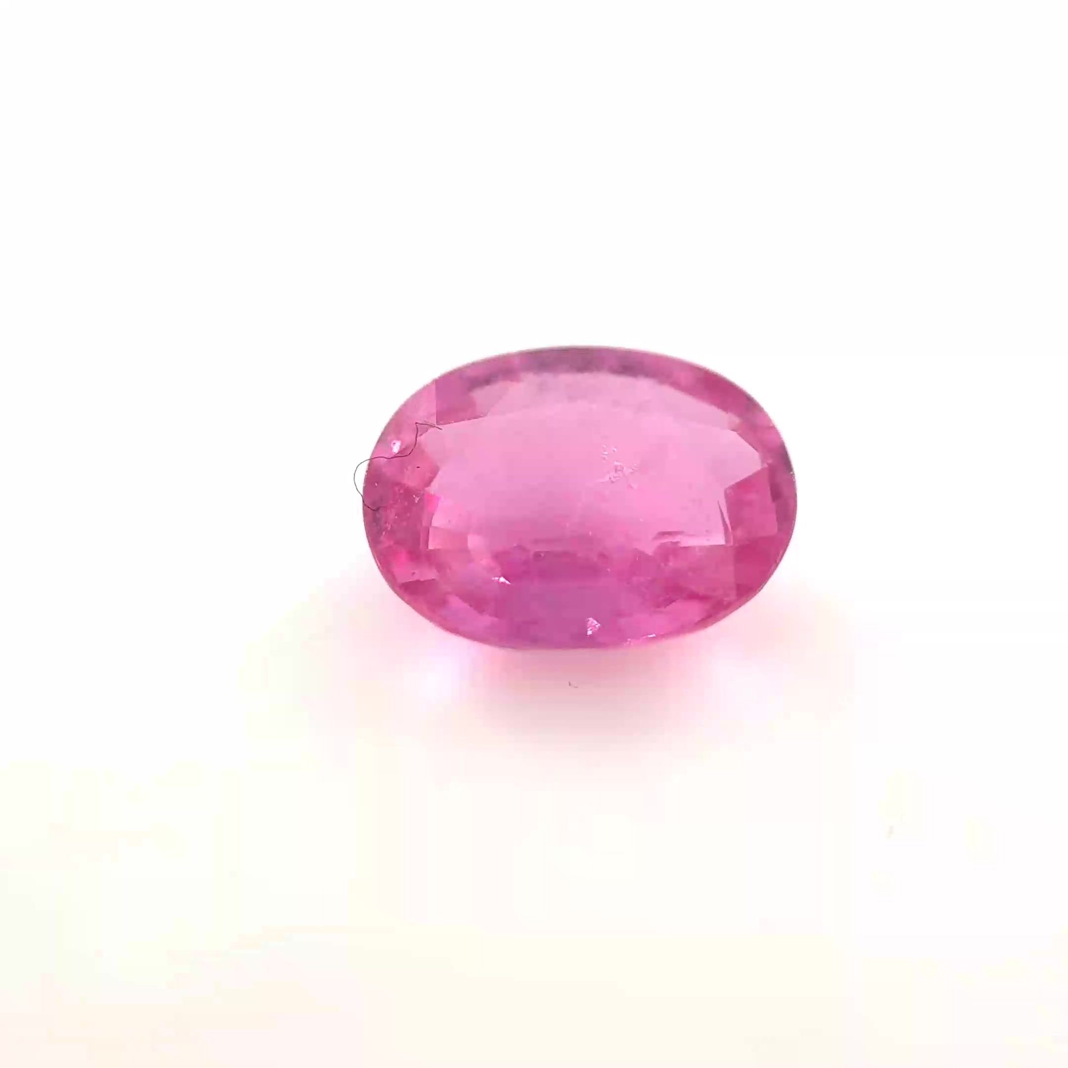 2.26 Carat Pink Oval Sapphire