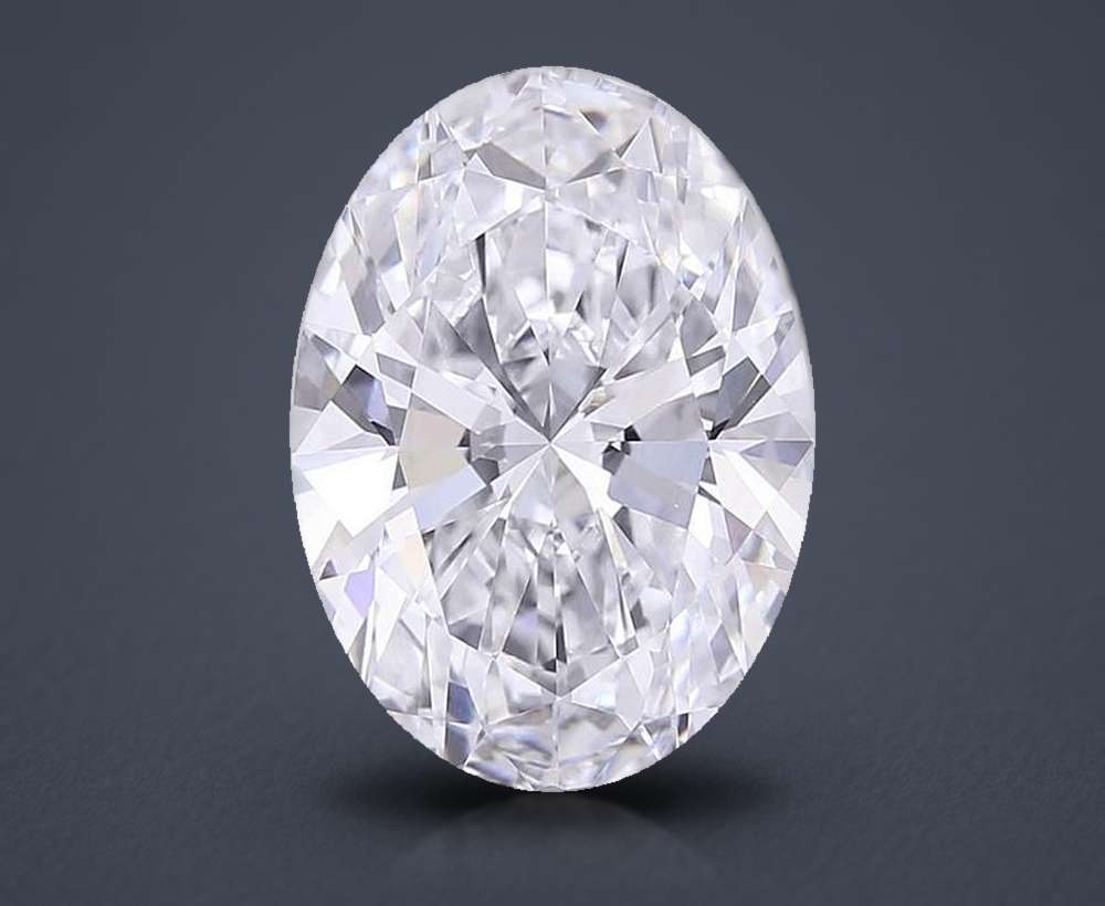 7.41 Carat Oval Lab Diamond